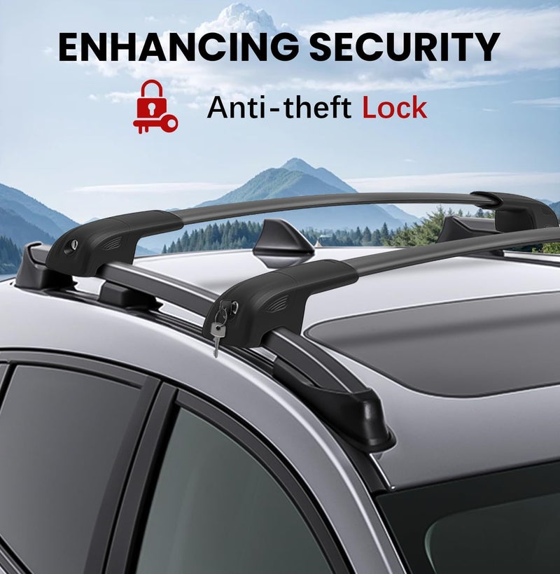 Soruci 300lbs Roof Rack Cross Bars Compatible with Subaru Crosstrek 2024 2025 2026 Limited/Premium/Sport (Not for Wilderness), Aluminum Roof Rails Crossbar for Rooftop Kayak Canoe Bike Snowboard - Image 4